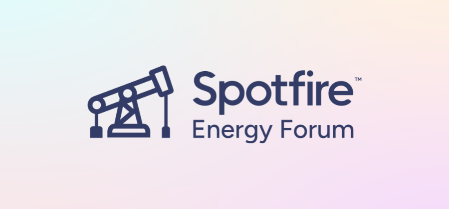 Oil well with Spotfire Energy Forum Logo